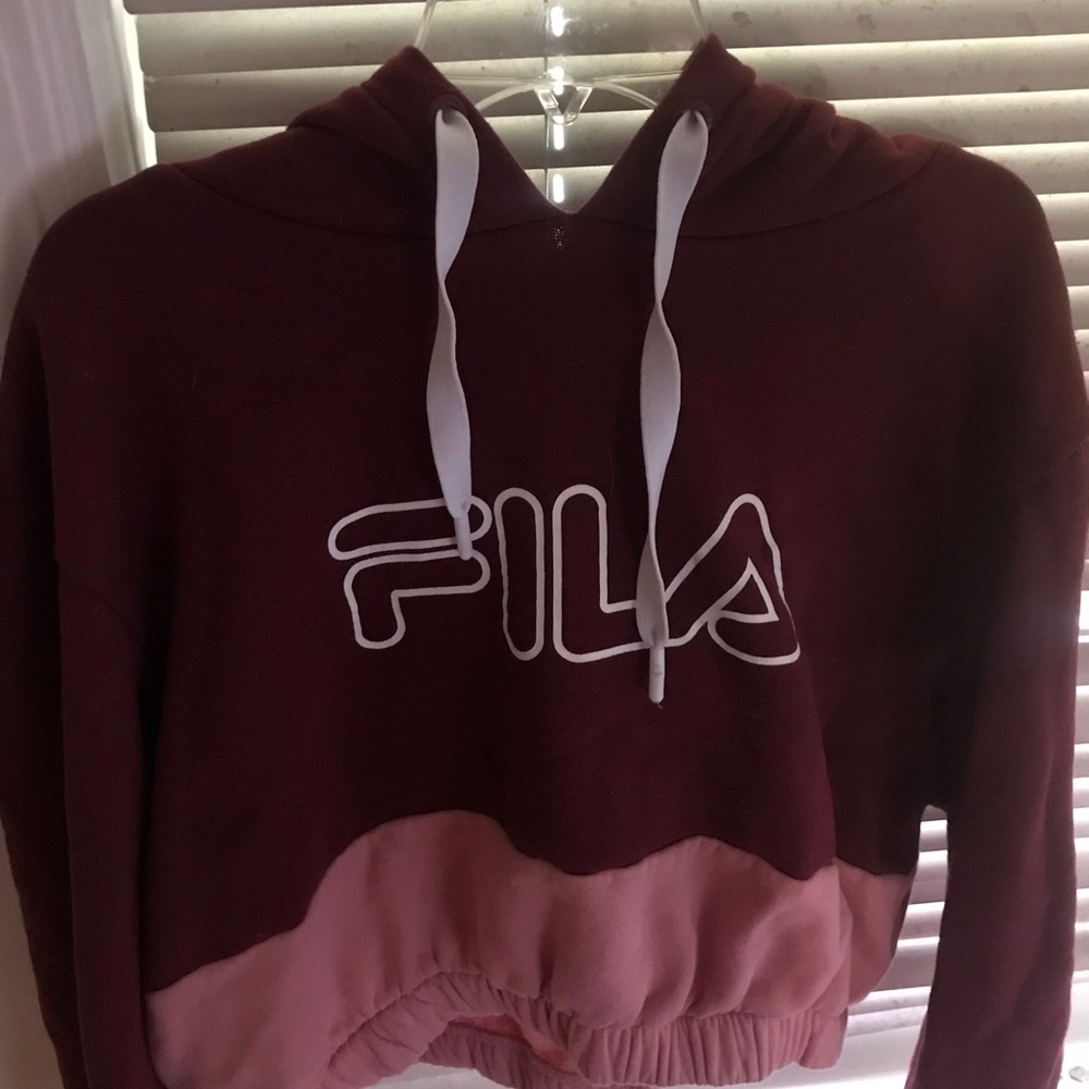 FILA Dora Mulberry Womens Crop Hoodie  m